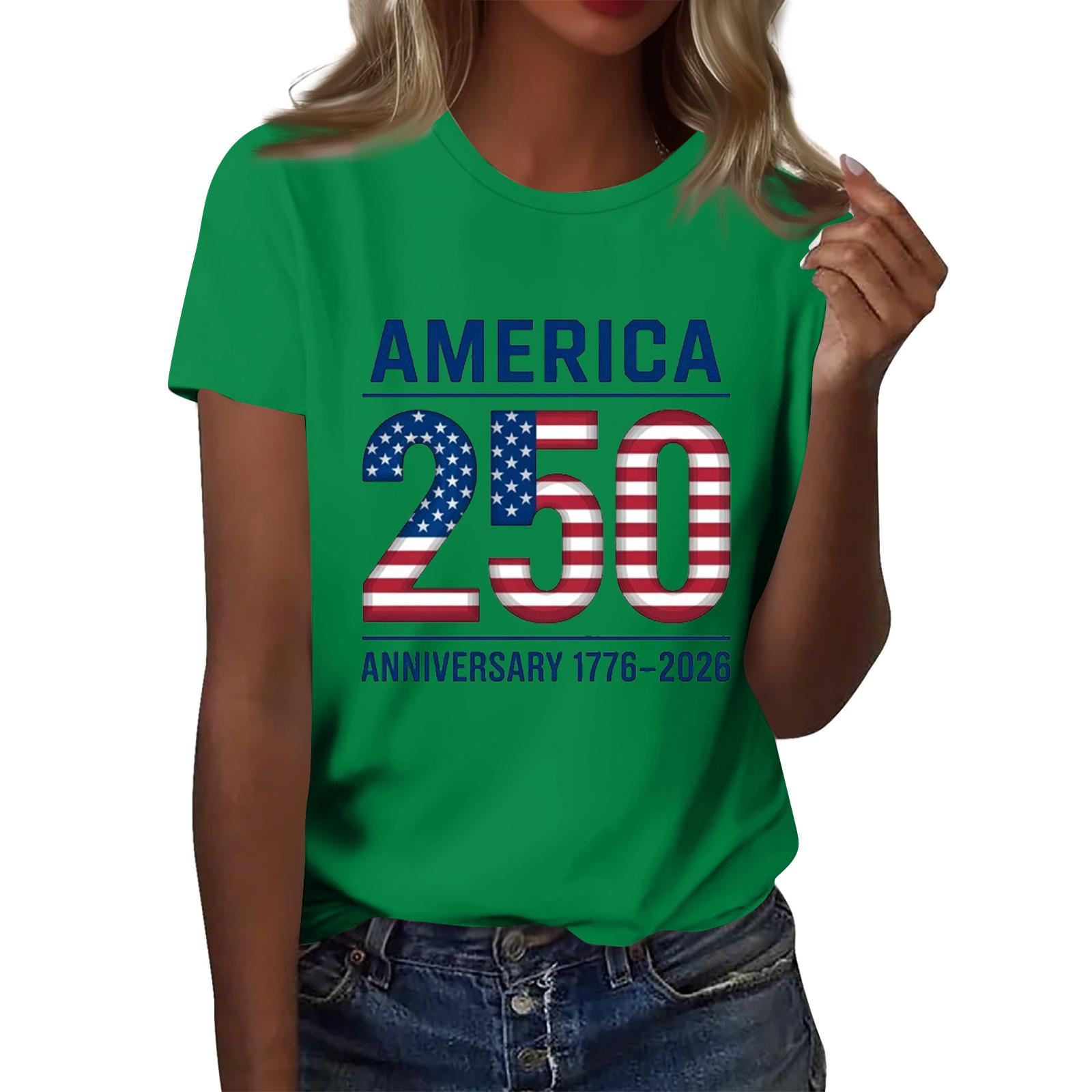 

Women s Fashion Casual Short Sleeve Printed T Shirt Crew Neck Top Lightweight Comfortable Soft Fabric Summer Wear L зелений