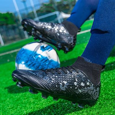 Herren Fußballschuhe Anti-Rutsch TF/FG Fußballstiefel Atmungsaktiv Outdoor Rasen Fußballschuh Niedrig geschnitten Anti-Rutsch Sport Fußball Sneaker