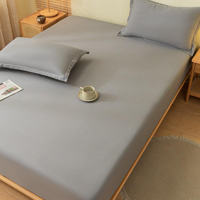Class A Washed Cotton Non-Slip Fitted Sheet - Soft, Breathable, and Comfortable for Naked Sleep