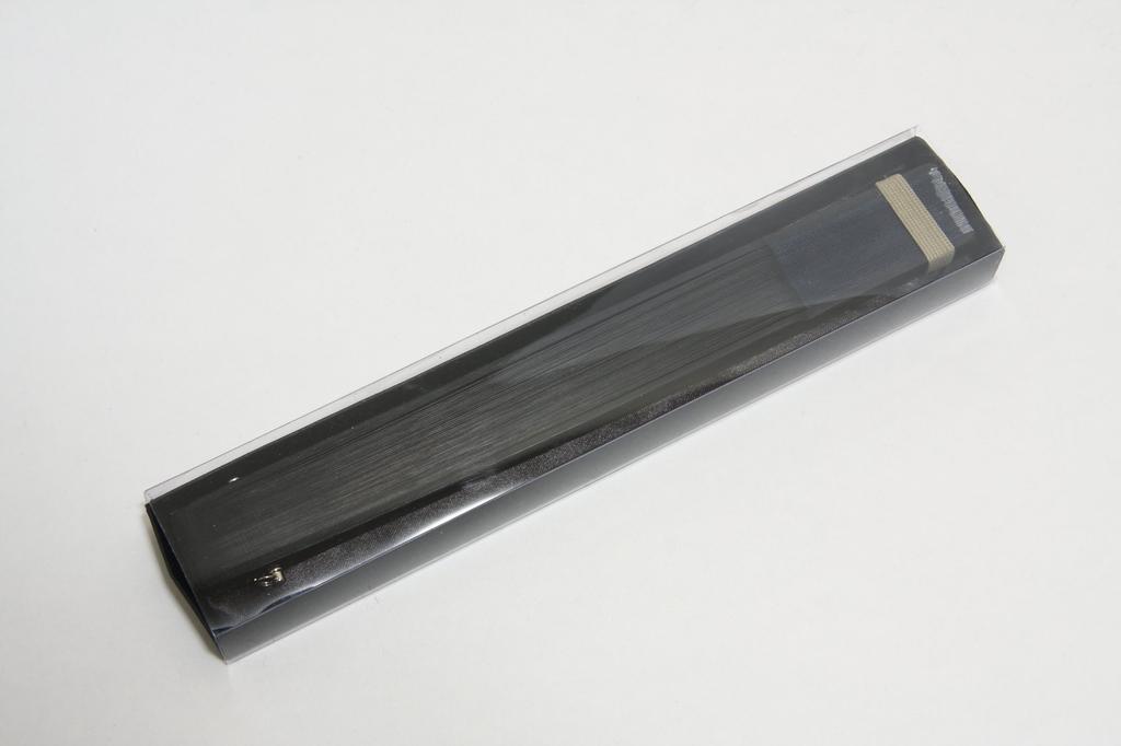 Silk Fan with Fan Boxed [Hasegawa] Men's Case, (Navy/Black Ribs)