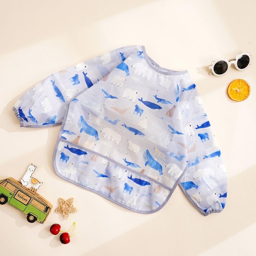 Cute Baby Feeding Bibs Cartoon Patterns Children Bibs For Self Feeding Baby 0-3 Year