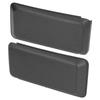 2pcs Front Bumper Guard Protector ABS Left Right Black Wearproof Pad Kit for Car Modification
