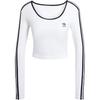 Originals Adicolor 3-Stripes Slim Fit Versatile Short Sleeve T-Shirt Women Tops White JD4625