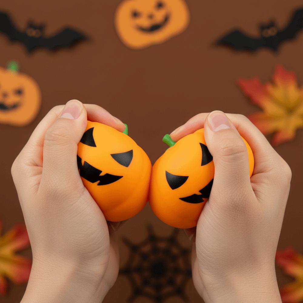 Sticky-Free Ultra-Elastic Pumpkin Squishy Slow-rebound TPR Novelty Toys Party-favor