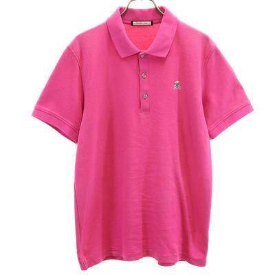MARK&LONA Made In Japan Short Sleeve Polo Shirt 50 Pink Men's Used