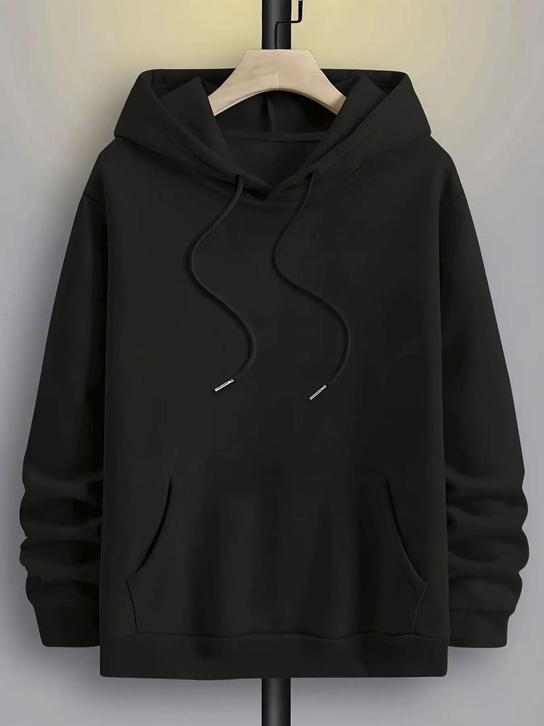 Sailing Boat Print Hip-hop Style Men's Hooded Sweatshirt, Suitable for Autumn and Winter, Casual Outdoor Sports, Loose Fit, and Warmth.