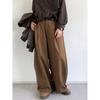 Vintage Brown Baggy Cargo Pants Men Koraen Harajuku Suit Pants Office Casual Trousers Wide Leg Work