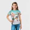 Children's Cartoon Printed Cute Multi-color T-shirts Girls Fashionable Soft Comfortable T-shirt