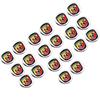 50pcs 100pcs 3D Hot sale 14mm Aluminum Car KeyChain Logo Key Fob Decoration Emblem Auto Key Badge Sticker Accessories