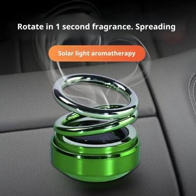 Solar Powered Car Perfume Aromatherapy Diffuser 360-Degree Rotation Air Freshener Automotive Interior Dashboard Decoration