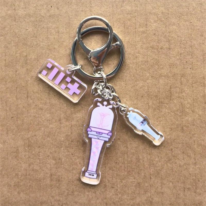 2D Flat Cartoon Acrylic Keychain & Pendant - Kpop Merch Collectible Accessory for Bags, Keys & Backpacks