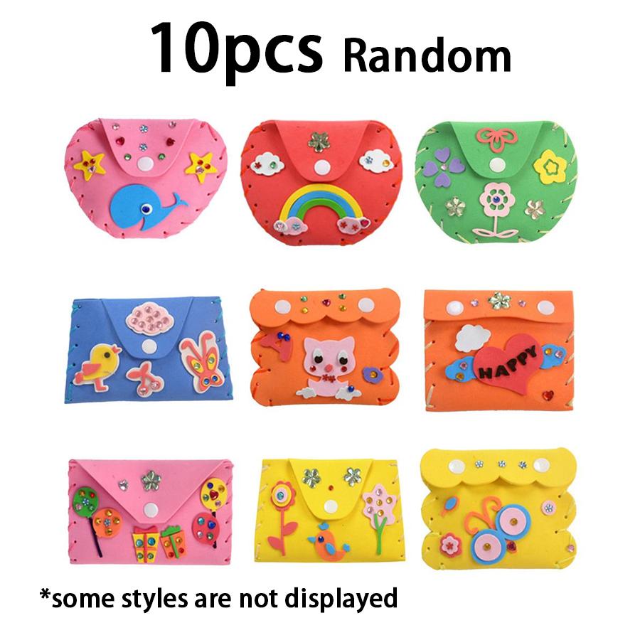 5/10pcs DIY Handmade Material Kit for Coin Purse EVA Adhesive Sewing Splicing Art Felt Supplies Gift for Handicraft Lovers XJM