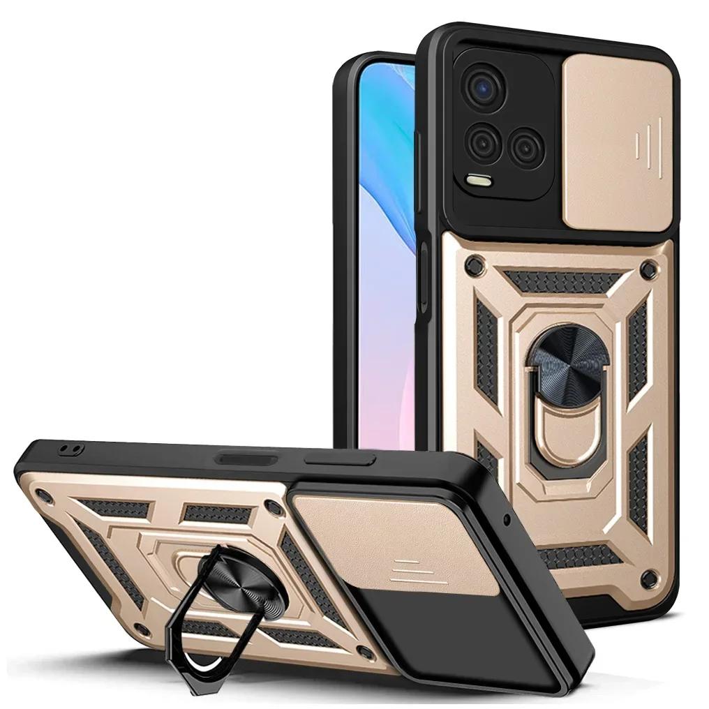Shockproof Armor Phone Cases For VIVO Y28 V30E 5G V30 Pro V30 Lite X100 Pro Y200 iQOOZ7 Y100 V29 V29E Y36 5G Ring Holder Cover