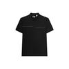 FILA Polo Shirts Men's Jet Black Polo Collar Moderate Straight Fit (Unisex) Polo Shirts F11M327116ABK