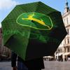 John Deere Design Regenschirm Faltschirm, Automatikschirm 8-Speichen für Reisen, Camping Nutzung Geschenk für Halloween Weihnachten