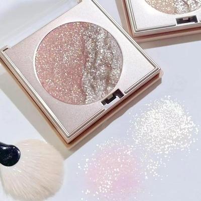 Glitzer-Lidschatten, Perlglanz-Highlighter-Puder, Make-up, Diamant-Lidschatten-Palette, helle, glänzende Augen-Make-up-Kosmetik