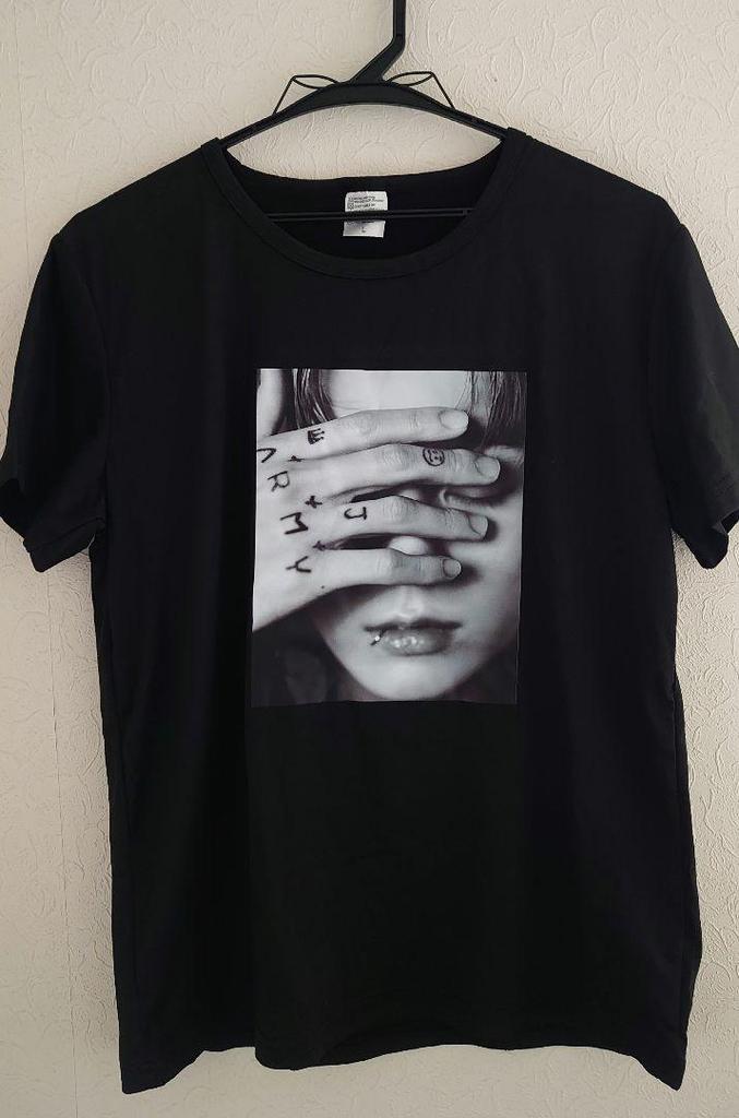 [GEBRAUCHT] BTS Jung Kook T-Shirt, Damen, Größe L, Schwarz