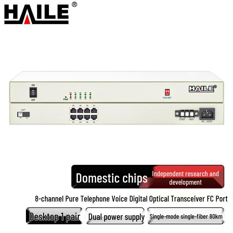 Haile Digital Phone Fiber Optic Multiplexer Series