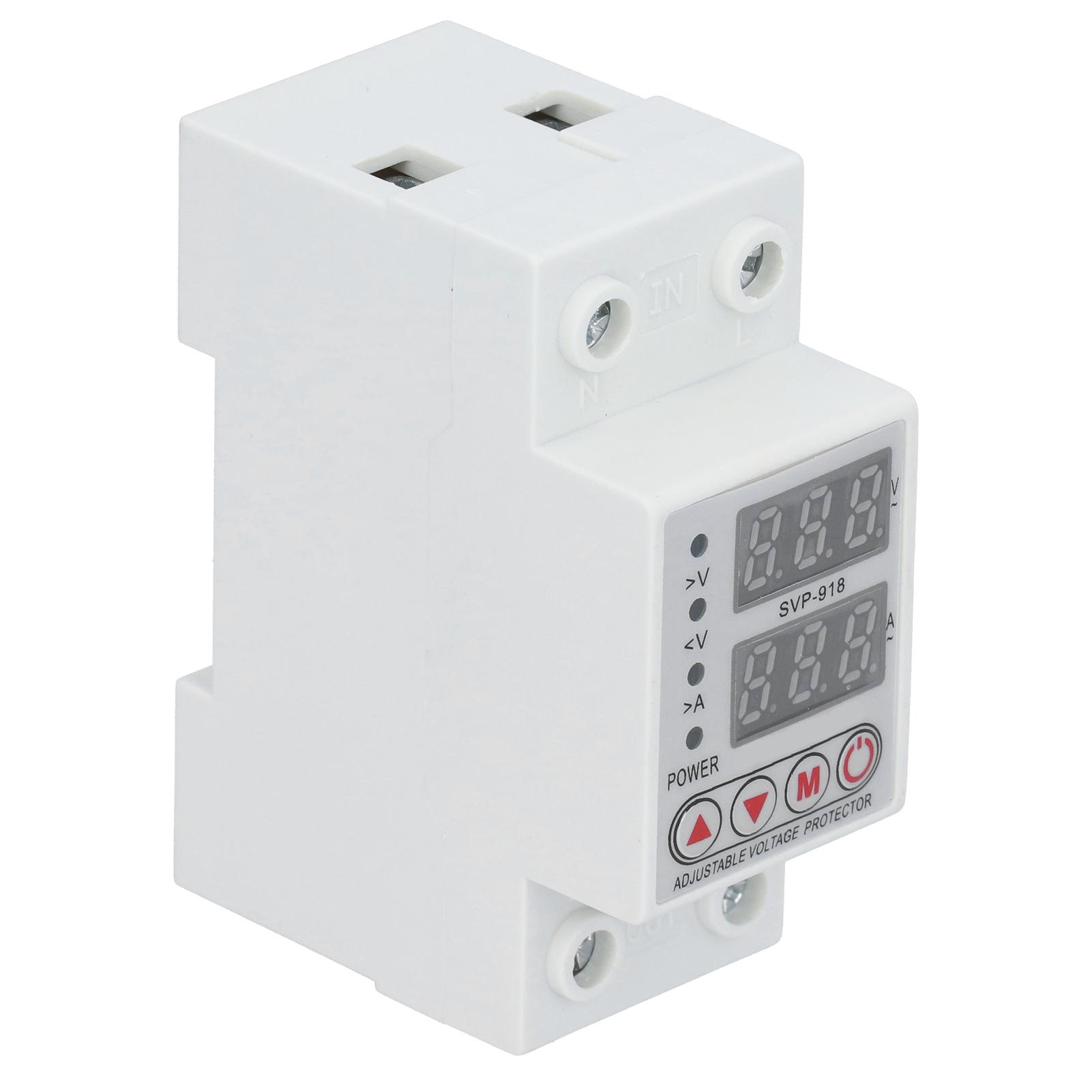 

Реле захисту від перенапруги та зниженої напруги Регульований інтелектуальний захисний пристрій 63A 220V SVP‑918