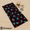 Blue Floral On Black Cartoon Anime Beach Towel Microfiber Quick Dry Super Absorbent Soft Bath Towel for Kids Adults Travel