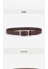 Women's 2024 Genuine Leather Belt - Versatile, Soft Cowhide Waistband for Jeans, Decorative Black.