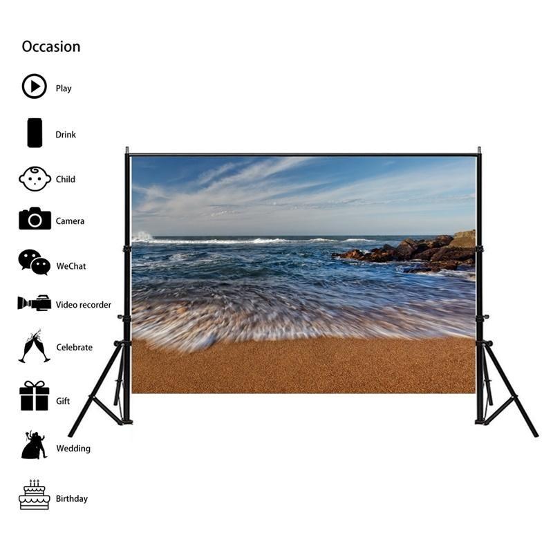 Beach Seaside Scenery Series Background Cloth for Summer Parties,Events,Photo Shoot Backdrop,Beach Theme Decor,Weddings