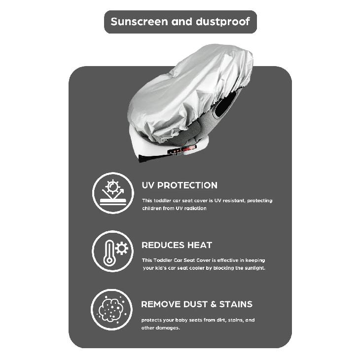 Baby Car Seat Sun Shade Cover Blocks Out Heat & Sun UV Covers Universal Baby Travel Accessories Cool Shade Fit Baby Seat Cover
