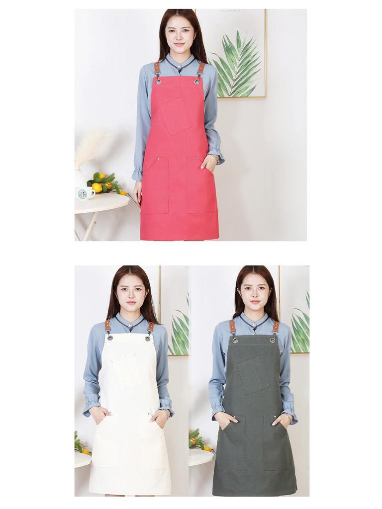 Durable Dirt-Resistant Canvas Apron for Home and Kitchen, Customizable with Logo.