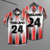 THAILAND Football Soccer V Neck Vintage Shirt National Elephant Logo Badge Unisex Men Women  JERSEY Print Quick Dry Short Sleeve Uniform