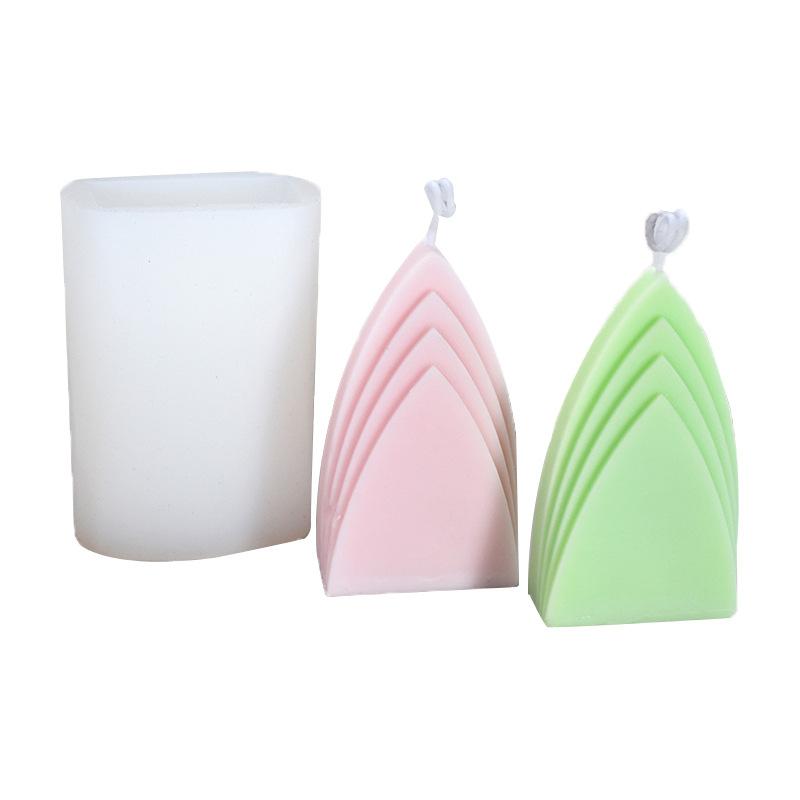 Abstract Geometry Mountain Shaped Candle Silicone Mold Irregular Geometry Candle Silicone Mold Cake Chocolate Silicone Soap Mold