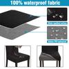 Waterproof Elastic Chair Cover For Dining Room Kitchen Wedding El Banquet Restaurant Anti-Dirty Seat Cover Housse De Chaise