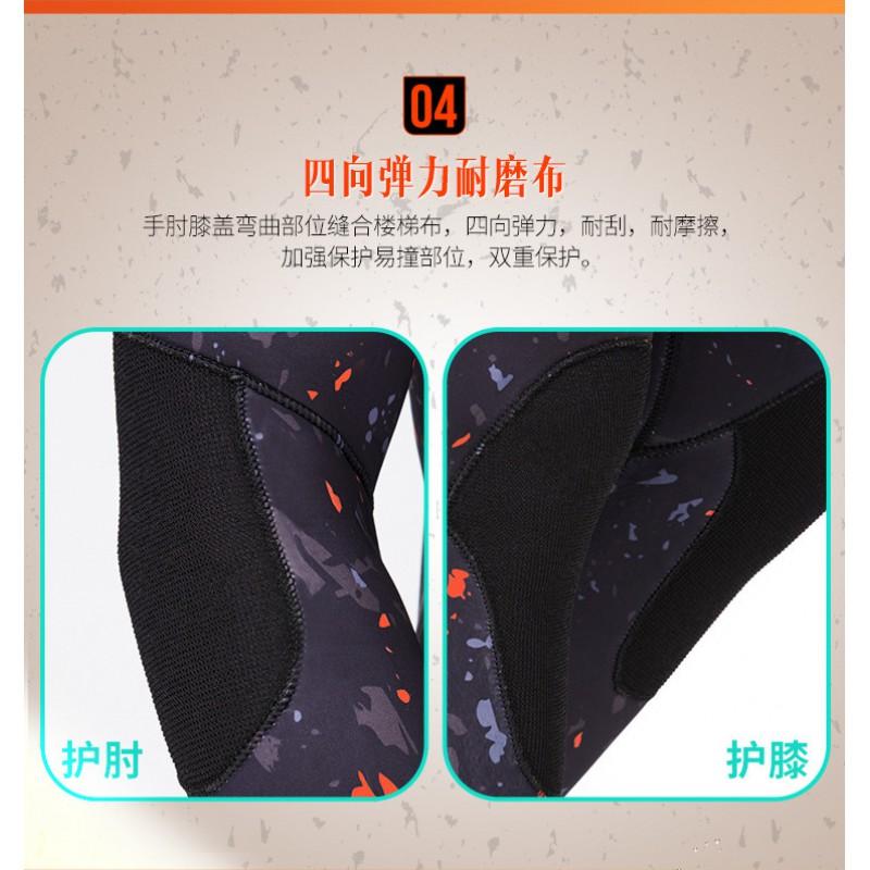 Mens Camo Hooded 3mm 5mm 7mm Neoprene Wetsuit Freediving Surfing Snorkeling Water Sports Thermal Protection