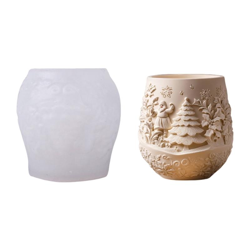 Christmas Tree Silicone Mold Suitable for Resin Crafts Embossed Planter Jewelry Making Multipurpose Holiday Decoration