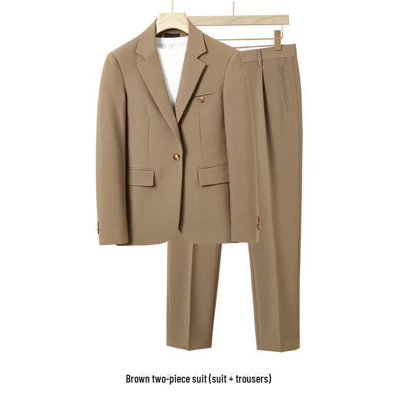 Men's Loose Korean Style Casual Suits - High-End Spring/Summer Jackets