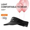 Sport Visor Breathable Mesh Empty Top Cap Sun Protection Sweat Absorb Running Tennis Cap Lightweight Foldable Hat