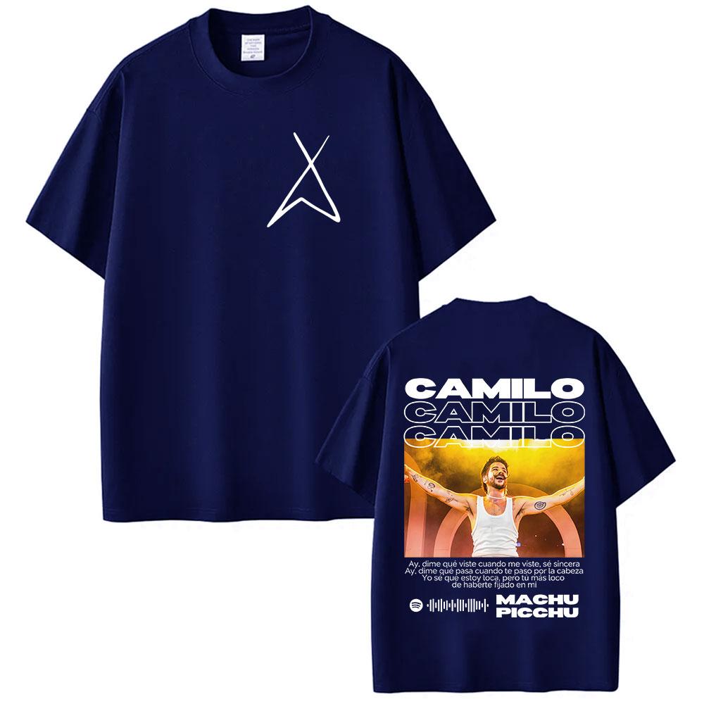

Singer Camilo Tour 2025 Merch Graphic T Shirts Men Women Hip Hop Gothic Short Sleeve Vintage Oversized Cotton Tee Summer 4XL