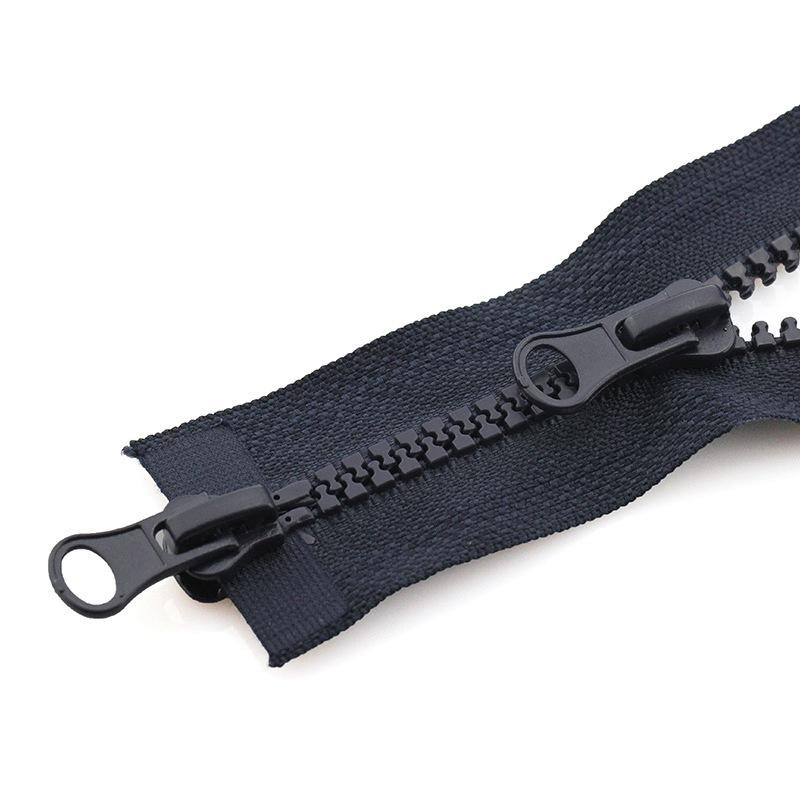 

Спальний мішок на полімерній блискавці, пуховик, двостороння блискавка, подвійний відкритий одяг, подвійна блискавка, аксесуари 80cm темно-синього кольору