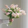 Lily the Valley Simulation Flower Bridal Bouquet Wind Chime Photography Prop Table Arrangement Silk Home Tea Several Ornaments