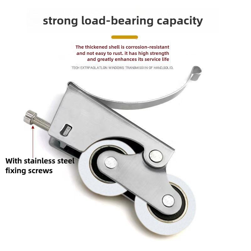 Slider Door Wheels Silent Sliding Door Wheels Single and Double Concave and Convex Nylon Wheels for Cabinet Sliding