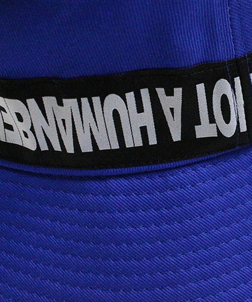Aimnaseohyumeonbiing Basic Logo Tape Bucket Hat - Blue