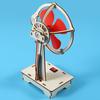 Kit de Ventilador de Ciencia Sin Rebabas Habilidad Práctica Ecológico Modelo de Ventilador DIY Juguete para Niños