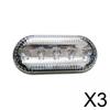 6xLightemitting Diode Shoulder Warning Light, universal serial bus Rechargeable, Red and Blue