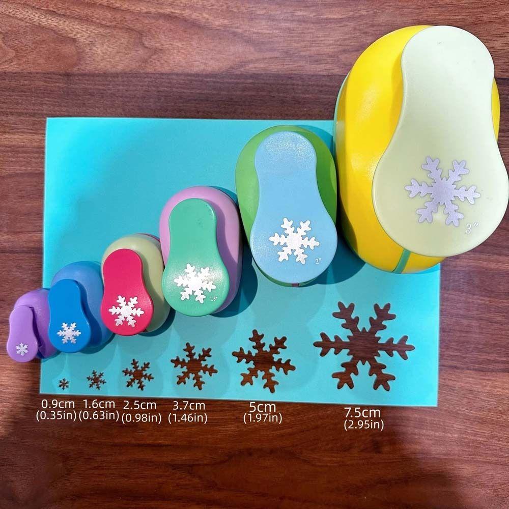 9/16/25/37/50mm Bastel-Lochstanzer Kunst-Papier-Schneidemaschine Schneeflocken-Prägemaschine Schreibwaren