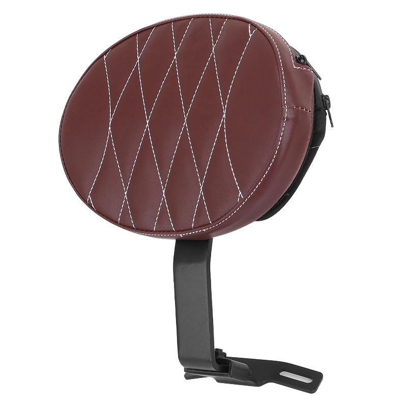 Motorcycle Adjustable Plug In Driver Backrest Rider Sissy Bar Pad For Harley Dyna Softail Electra Road Street Glide Road King