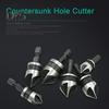 3Pcs Five Edge Chamfering Cutter Chamfering Tool Stainless Steel Single Edge 90 Degree Reaming Drill Taper Screw Countersunk Hole Cutter Deburring