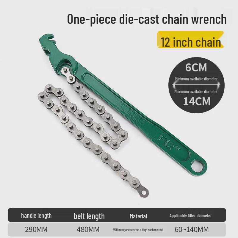 Front-Mounted Oil Filter Removal Wrench - Belt Chain Tool