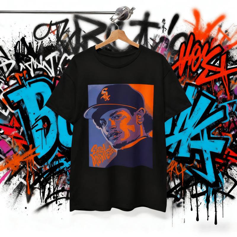 2025Summer Hip-hop Retro Music Rapper 90s Men and Women Pure Cotton Printed Street Trend Casual Plus-size Breathable T-shirt Y2k