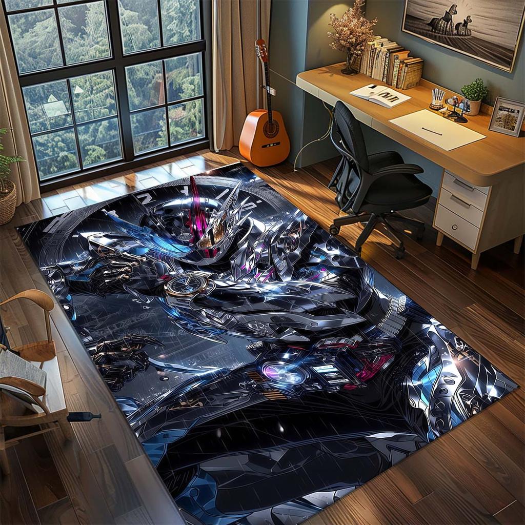 Kamen Rider Area Carpet for Living Room Bedroom Home Decor Cool Movie Mat Floor Mat