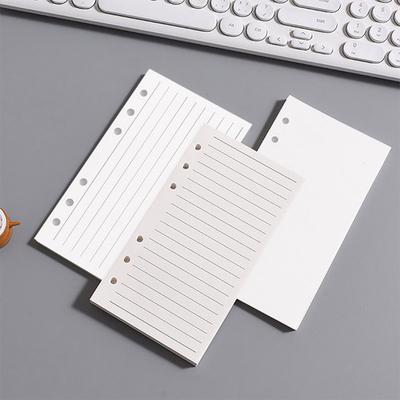 120 Yaprak A6 Gevşek Yaprak Kağıt Yeniden Doldurulabilir Defter Eklentileri Pürüzsüz Yazım Eklentileri