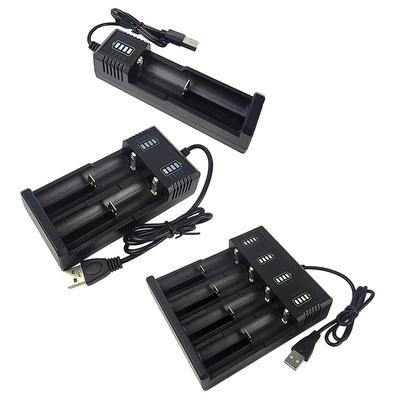 USB-Akkuladeger für 21700 14500 18500 26650 Lithium mit 124 Ladeplätzen